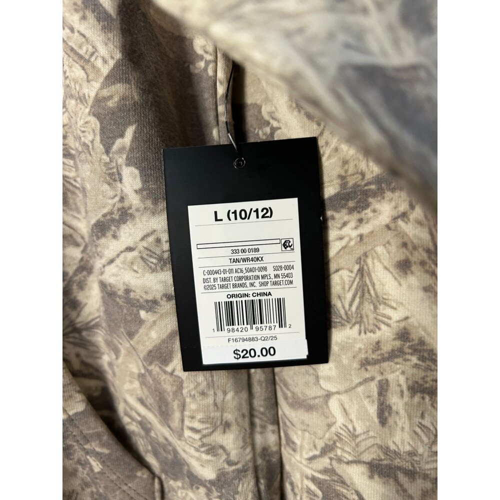 NWT Art Class Girls' Size L (10/12) French Terry Camo Printed Oversized Hoodie - Picture 4 of 5